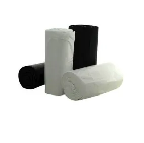 100 Pcs X 27L White Black Tidy Garbage Bin Liners Bags