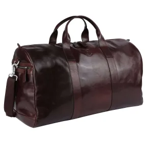 Deep Brown Travel Duffle Bag