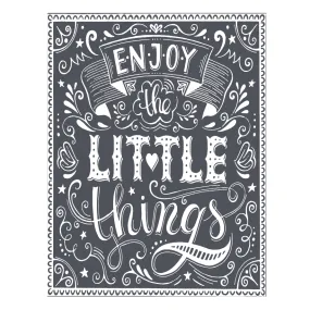 Enjoy the Little Things Mesh Stencil 8.5"x11"