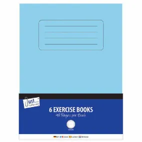 Exercise Books - 6 Pack School Notebook Writing Journal Stationery