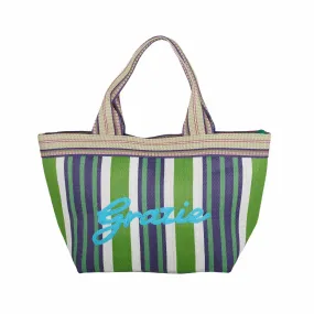 Grazie Recycled Lunch Cooler Green/Blue 40x22