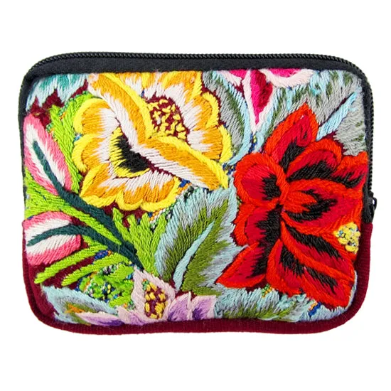 Guatemalan Mini Flower Wallet