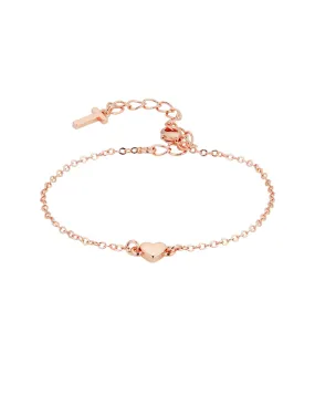 Harsaa Tiny Heart Bracelet Rose Gold