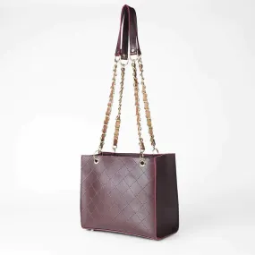 Maroon Fuax Leather Bag