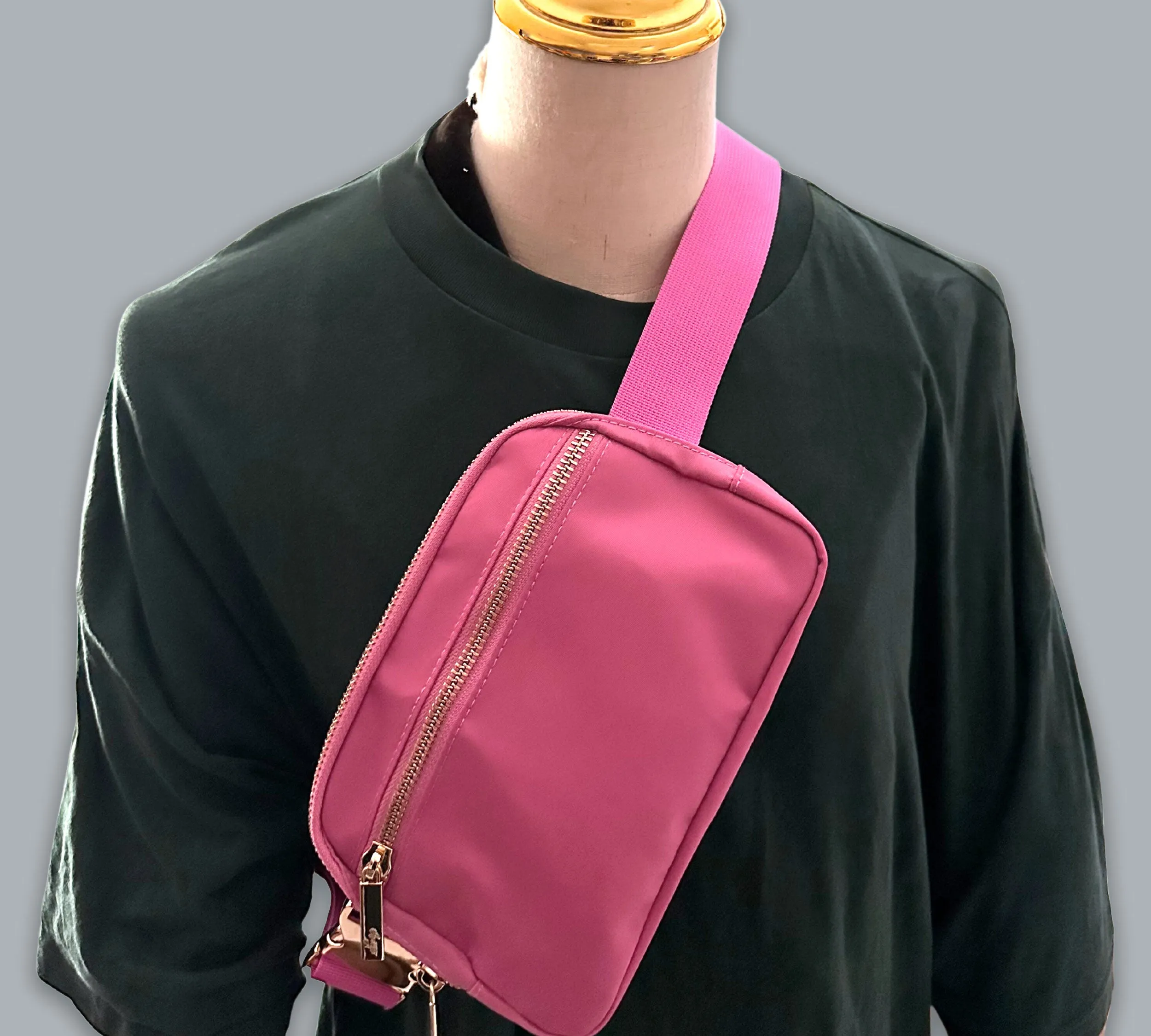 "On the Move" bag - Premium Nylon Fanny Pack - PINK