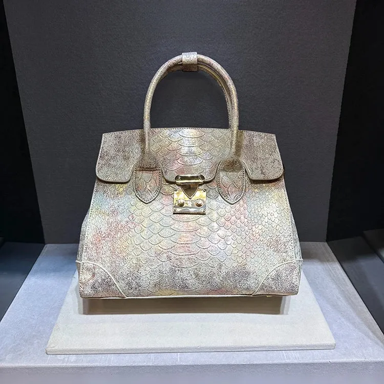 Snake Print Crossbody Bag