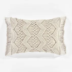 Studio Chevron Macrame Decorative Pillow